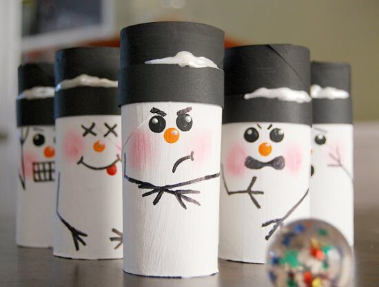 Manualidades navide&ntilde;as con rollos