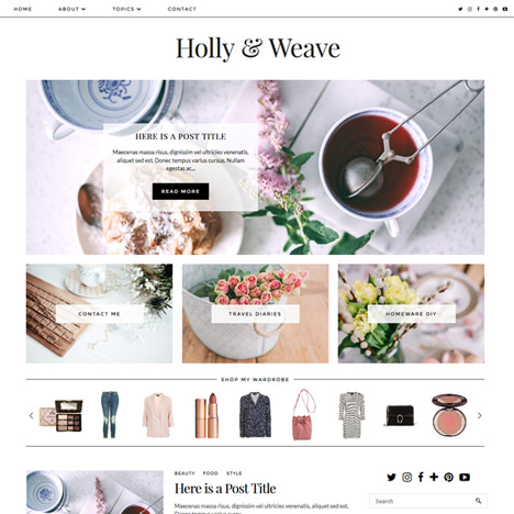 Blogger Template: Holly & Weave