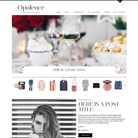 Blogger Template: Opulence