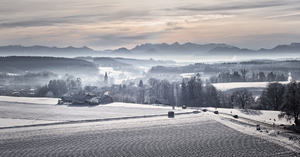 Morning on Winter Landscape