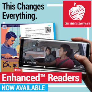 Use these enhance Spanish readers to engage students with langauge.