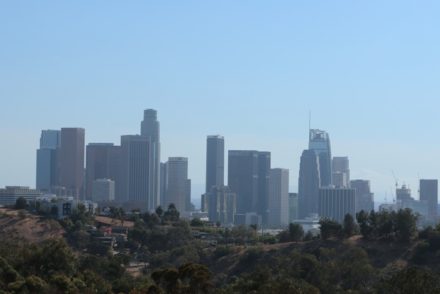 Elysian Park view of Downtown L.A>