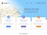 Desktop screenshot for maptiler.com