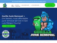 Desktop screenshot for thegorillajunkremoval.com