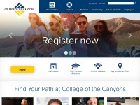 Desktop screenshot for canyons.edu
