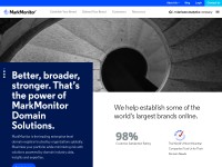 Desktop screenshot for markmonitor.com