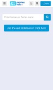 How 0123movieshub.to looks like on a mobile device such as an iPhone.