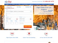 Desktop screenshot for airtkt.com