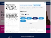 Desktop screenshot for plannedparenthood.org