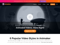 Desktop screenshot for animaker.com