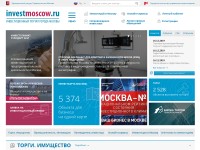 Desktop screenshot for investmoscow.ru