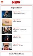 How 042box.com looks like on a mobile device such as an iPhone.