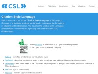 Desktop screenshot for citationstyles.org