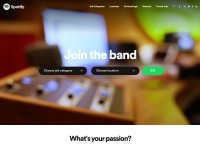 Desktop screenshot for spotifyjobs.com