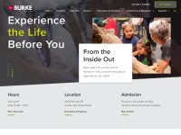 Desktop screenshot for burkemuseum.org