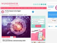 Desktop screenshot for wunderweib.de