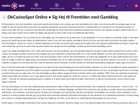 Desktop screenshot for dkcasinospot.dk