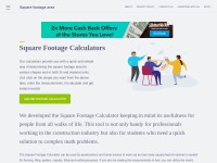 Desktop screenshot for squarefootagearea.com