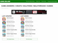 Desktop screenshot for game-solver.com