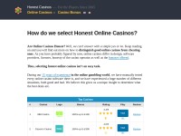 Desktop screenshot for honestcasinos.com