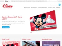 Desktop screenshot for disneygiftcard.com