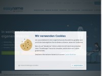 Desktop screenshot for easyname.eu