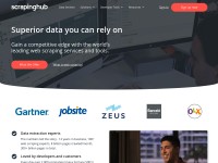 Desktop screenshot for scrapinghub.com