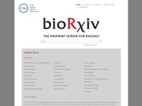 Desktop screenshot for biorxiv.org