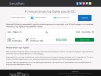 Desktop screenshot for openlegflights.com