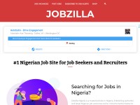 Desktop screenshot for jobzilla.ng