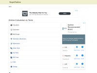 Desktop screenshot for rapidtables.com