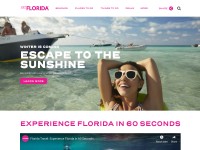 Desktop screenshot for visitflorida.com