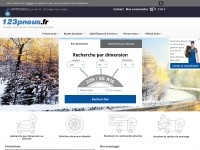 Desktop screenshot for 123pneus.fr