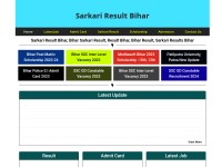 Desktop screenshot for sarkariresultsbihar.com