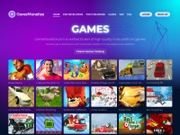 Desktop screenshot for gamemonetize.com