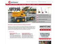 Desktop screenshot for manitowoccranes.com