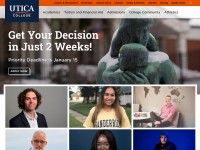 Desktop screenshot for utica.edu