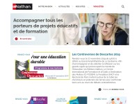 Desktop screenshot for nathan.fr