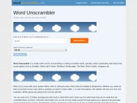 Desktop screenshot for wordunscrambler.me