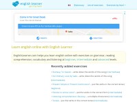 Desktop screenshot for englishlearner.com
