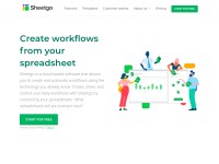 Desktop screenshot for sheetgo.com