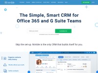 Desktop screenshot for nimble.com