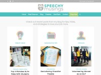 Desktop screenshot for speechymusings.com