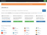 Desktop screenshot for libraries.io