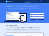Desktop screenshot for irccloud.com