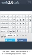 How 0calc.es looks like on a mobile device such as an iPhone.