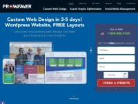 Desktop screenshot for proweaver.com