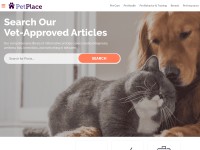 Desktop screenshot for petplace.com