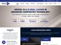 Desktop screenshot for hexcel.com