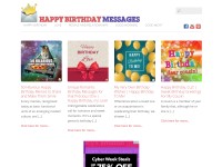 Desktop screenshot for happybirthdaymsg.com